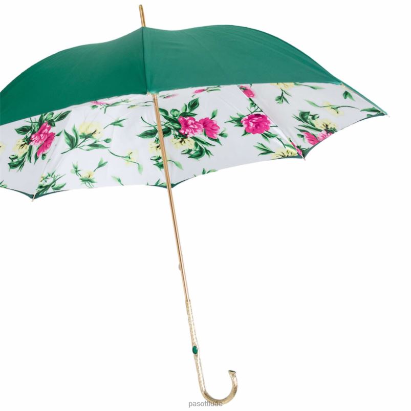 مظلة | 189 5g763-5 p5 - مظلة زهرية باللون الأخضر الزمردي PASOTTI Z446V325